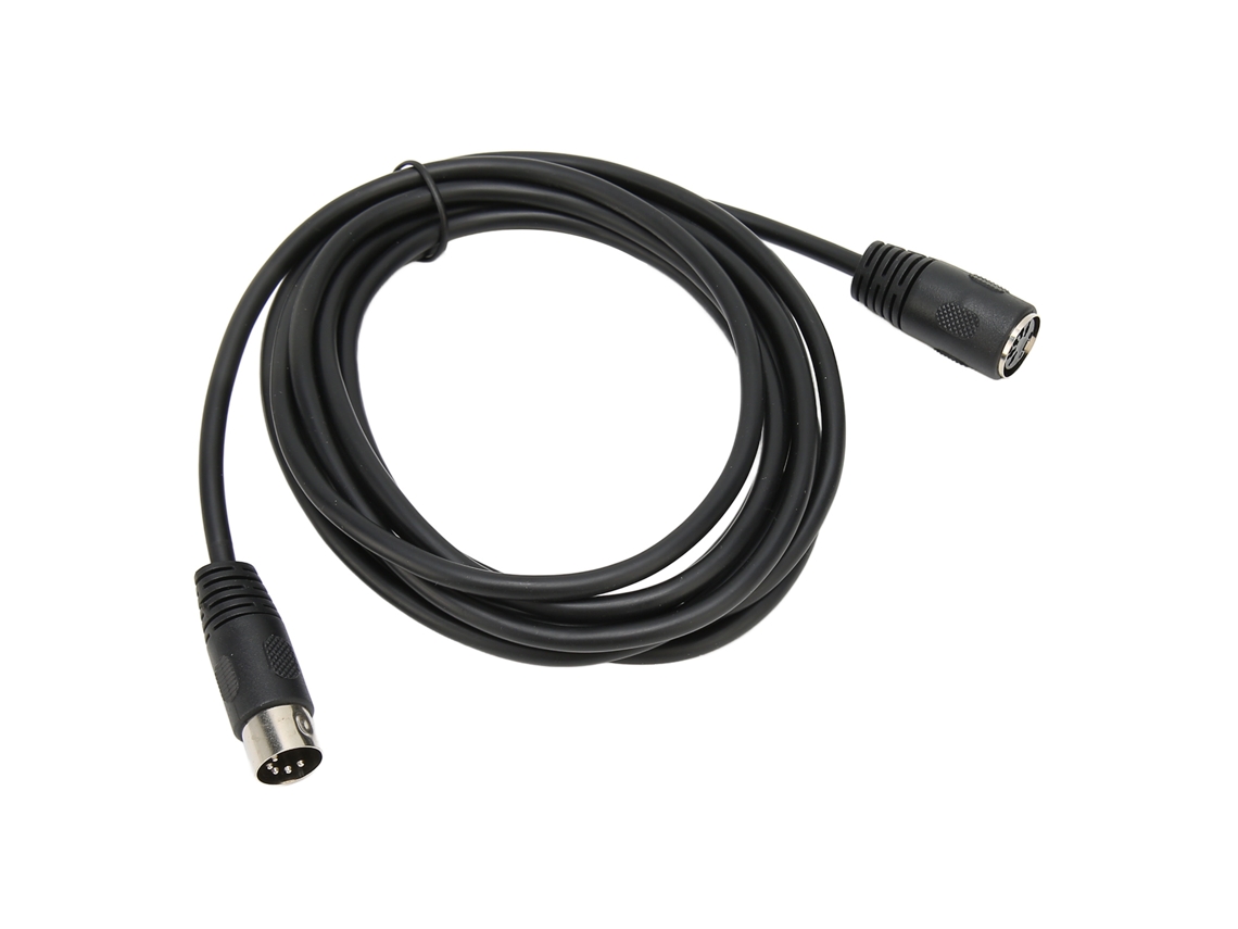 Cabo Extensor Midi De 5 Pinos, Adaptador Din Macho Para Fêmea Estável Para Teclado Eletrônico, Piano, Guitarra Midi, 3 M Aquaforge