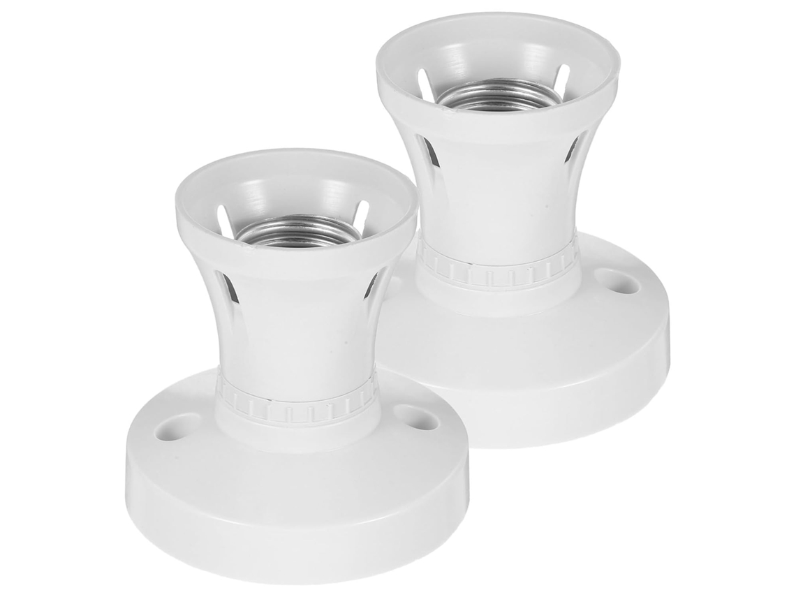 Peças Soquete Led E27 Em Baquelite E Cobre Resistente À Temperatura Para Luminárias Comerciais, Base