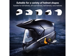 Capacete Moto Fone Ip67 Material Abs Qualidade De Som