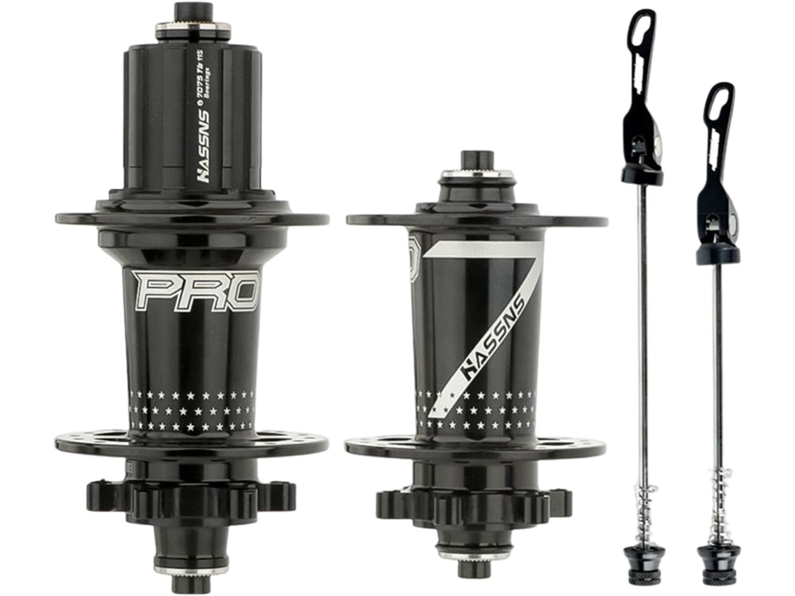 Conjunto de 2 cubos de roda Harilla alumínio para MTB com freio disco, resistente, compatível, leve, preciso | S/MARCA
