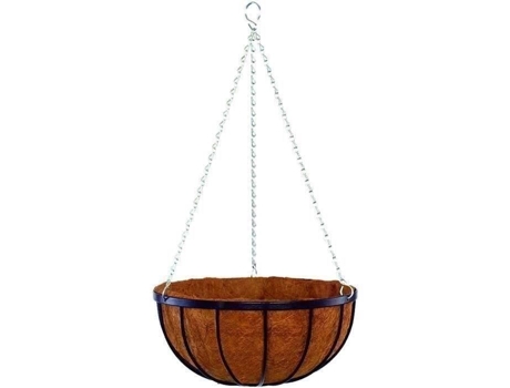 Suspensãococo - GARDEN ID Georgain - Ø35 H19 cm - Premium coco - Estrutura sólida - Profundo para o desenvolvimento das plantas