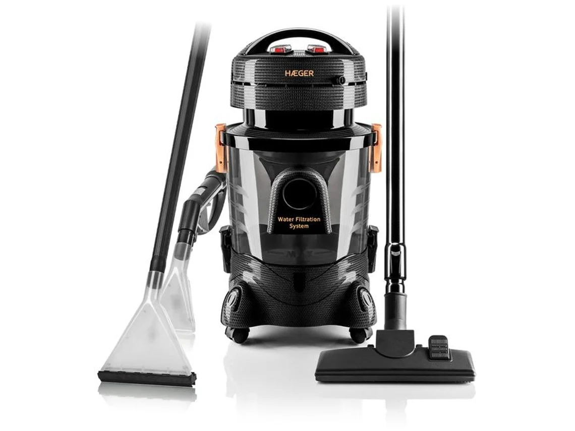 Aspirador Multifunções HAEGER Aquaclean Pro Ideal para Alergias Filtragem Ciclónico 1200W 9 L
