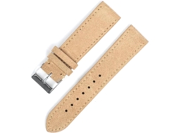 Pulseira de 22mm Couro Confortável Água Resistente Desgaste Fivela Aço Inoxidável Durável Fácil