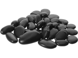 Kit de Pedras para Grelha Inoomp, 2 Pedras de Rio de 3cm para Cozinhar Bifes e Preencher Lareira com Temperatura CHABERLU