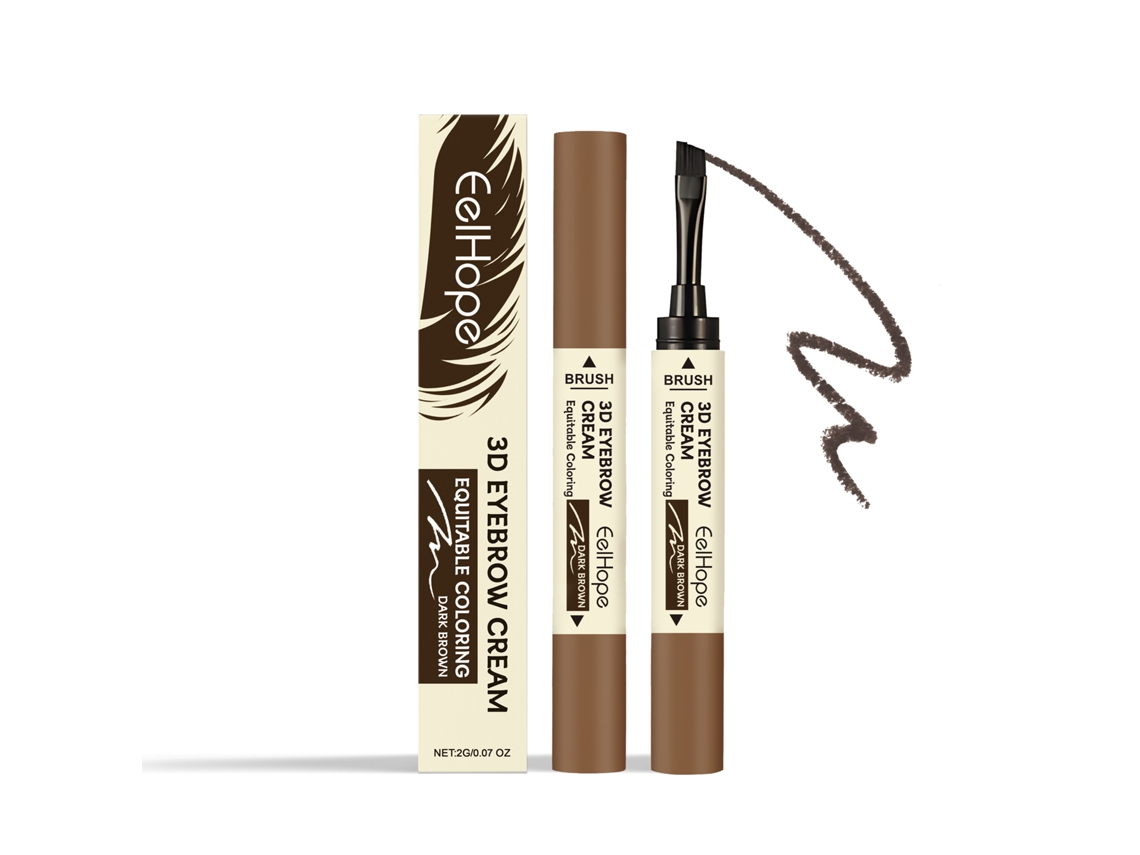 Creme de Sobrancelha Marrom Escuro Duas Pontas