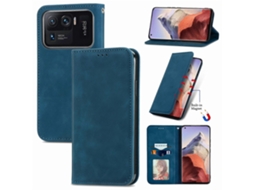 Capa De Celular Xiaomi Mi 11 Ultra Com Fecho Magnético E Toque Retrô Em Couro Sintético.