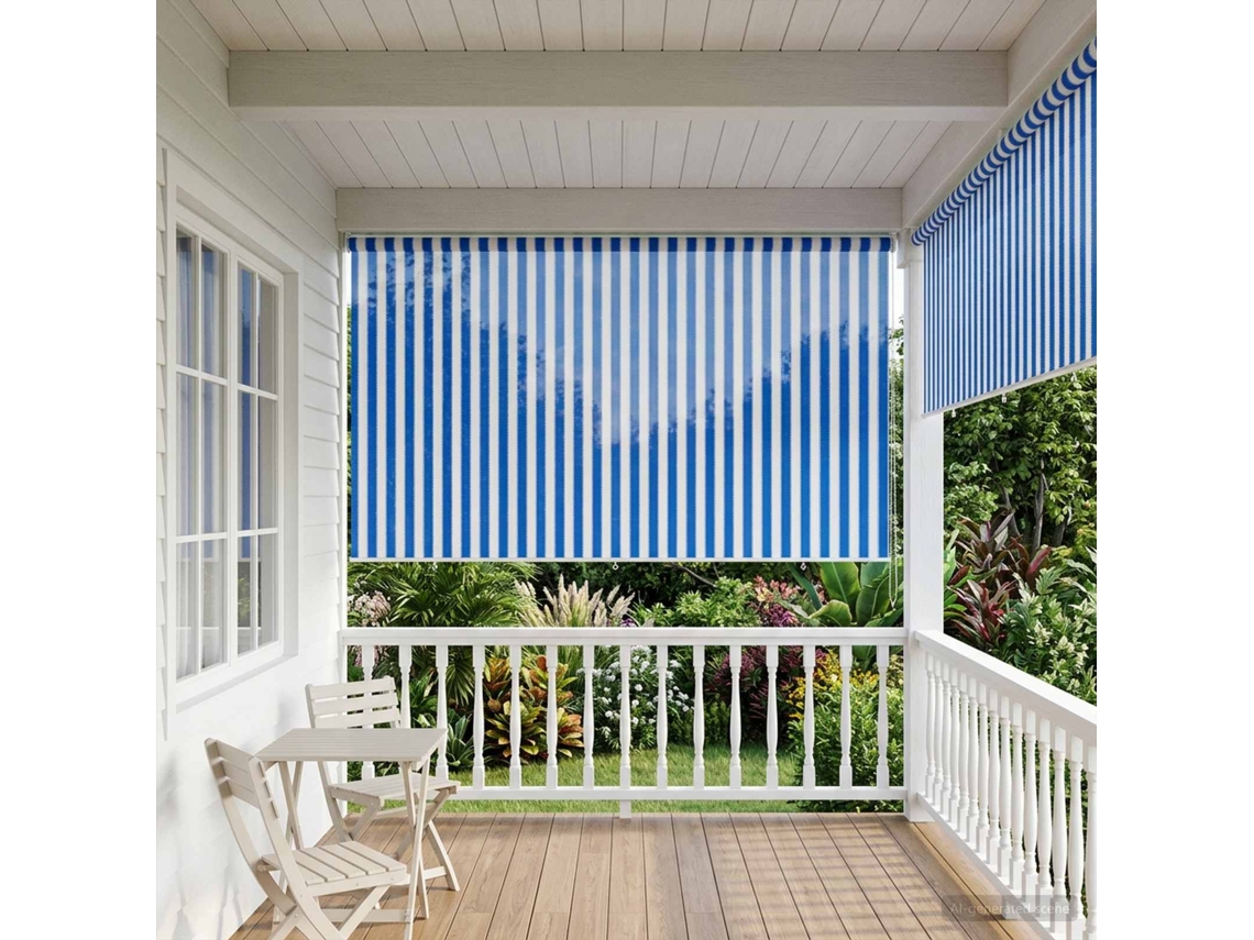 Vidaxl Persiana Rolô Externa Com Bloco De 90% Uv 350 X 230 Cm Hdpe
