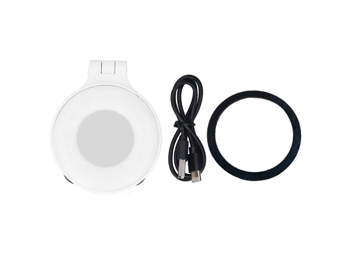Luz De Selfie Magnética Para Telefone Com Função De Suporte Anel De Luz 3 Modos Brancos Iluminação Para Fotografia Maquiagem Videoconferência
