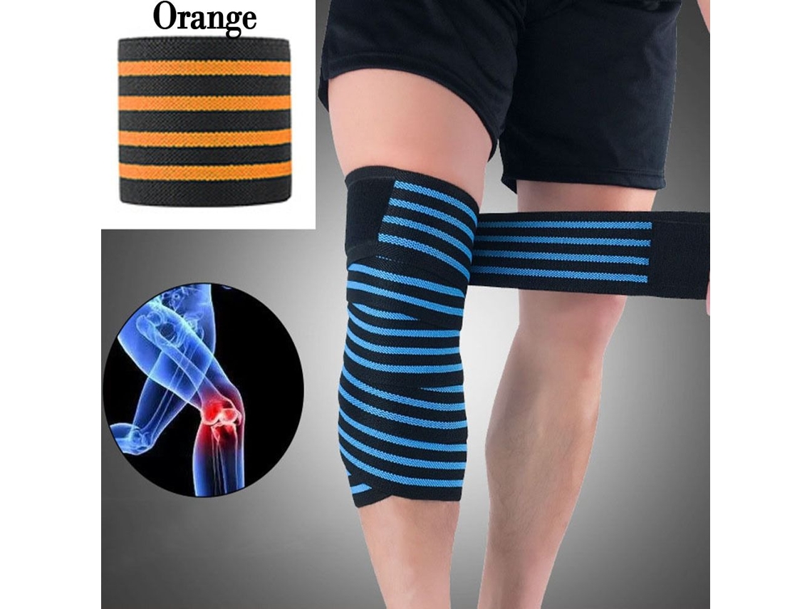 Joelheiras Esportivas Joelheira De Compressão Laranja Aquaforge