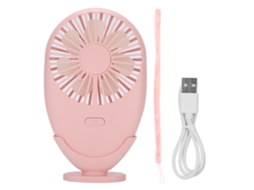 Ventilador Usb Portátil Mini Rosa para Casa e Escritório