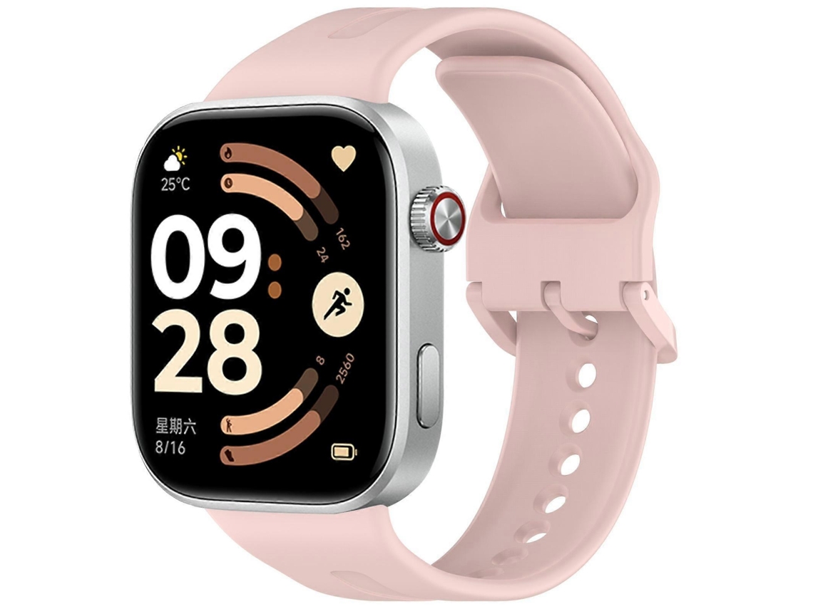 Pulseira De Silicone Com Fivela De Pino E Listras Verticais Em Cor Sólida Para Redmi Watch 6