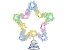 Estrela De Natal Iluminada Para Árvore, Decoração Brilhante |