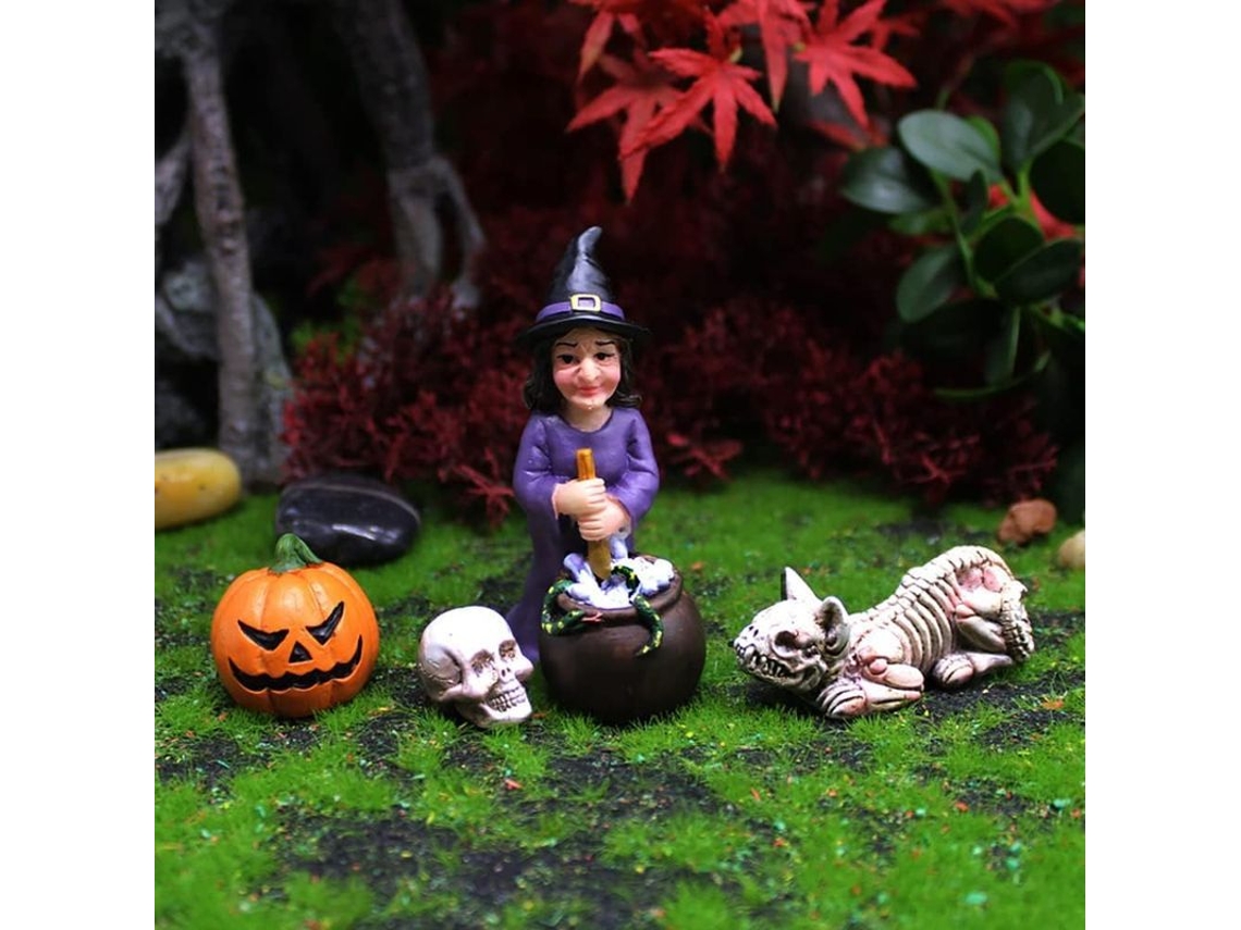 Figurinhas Mini Halloween de Resina Acessórios e Suprimentos para Jardim de Fadas S/MARCA