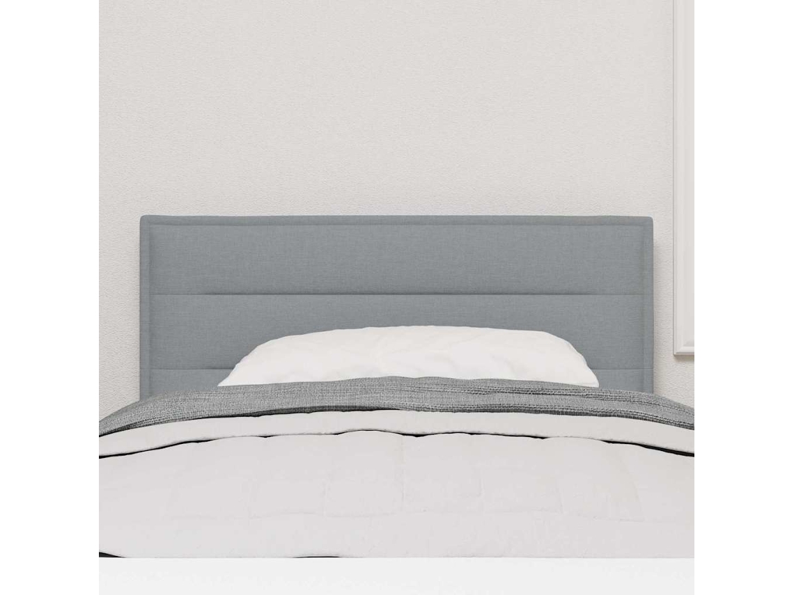 Vidaxl Cabeceira Cinzento-claro 80 Cm Tecido