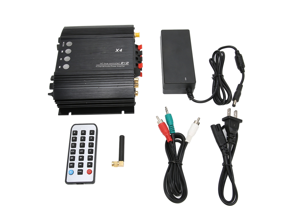 Amplificador de Fibra Doméstico EOOCOO (sem Fio 5.0, Quatro Canais)