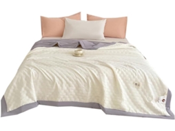 Colcha Acolchoada Fansu Capa de Cama Manta para Ar Condicionado Edredom Algodão Sofá com Estampa Nórdica 200x2