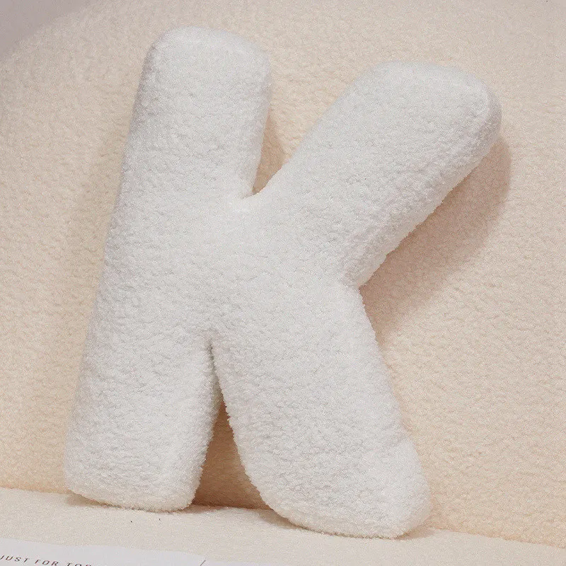 (k) Almofada Confortável Com O Alfabeto Inglês, Almofada Para Sofá, Brinquedo De Pelúcia