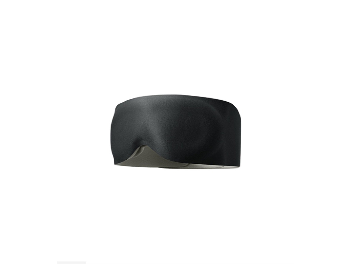 Máscara de Dormir Anatômica de Espuma Viscoelástica, Bloqueio de Luz e Alívio da Fadiga Ocular, Perfeita para Viagens e Relaxamento. Preta AQUAFORGE