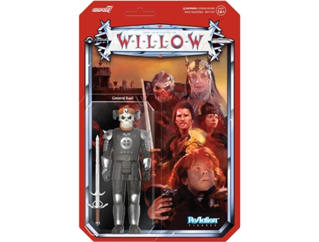 Super 7 Willow General Kael Figure Reaction Prateado