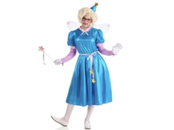 Fato de fada madrinha glamourosa azul para homem