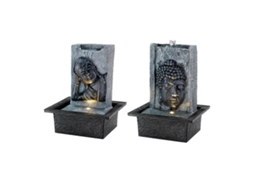 Fonte De Jardim BIGBUY Buda Poliresina (18 x 21 x 27 Cm)