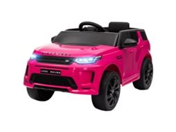 Carro Elétrico Para Crianças Com Licença Land Rover Discovery Sport Bateria 12v Faróis Buzina E Música 106x65,5x51 Cm Rosa