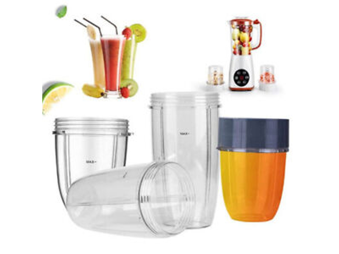 Copo Colossal Grande Alto Para Nutribullet Nutri Bullet 600 900w Liquidificador Modelo - 3 Tamanhos (18 Oz 24 Oz 32 Oz) Sunny Spaces