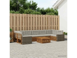 Vidaxl Conjunto De Sofás Para Exterior 8 Unid.