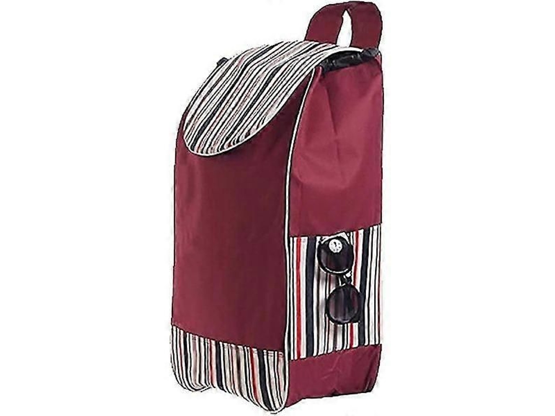 Sacolas de Compras, Sacola Dobrável Portátil, Impermeável, 40l, em Lona Oxford, para Carrinho de Compras, Sacola Reutilizável, 32 * 20 * 56 GOKOCO