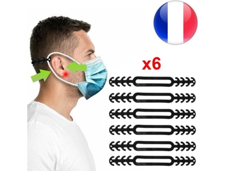 Nalissa® Extensão Para Máscara, Ganchos, Faixas Em Silicone Para As Orelhas