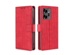 Capa De Celular Em Couro Com Fecho Magnético E Textura De Crocodilo Para Infinix Zero 20
