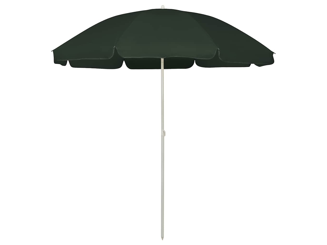 Vidaxl Guarda-sol De Praia 240 Cm Verde