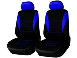 Capas Para Bancos De Carro De 5 Lugares, 9 Peças, Tecido Azul