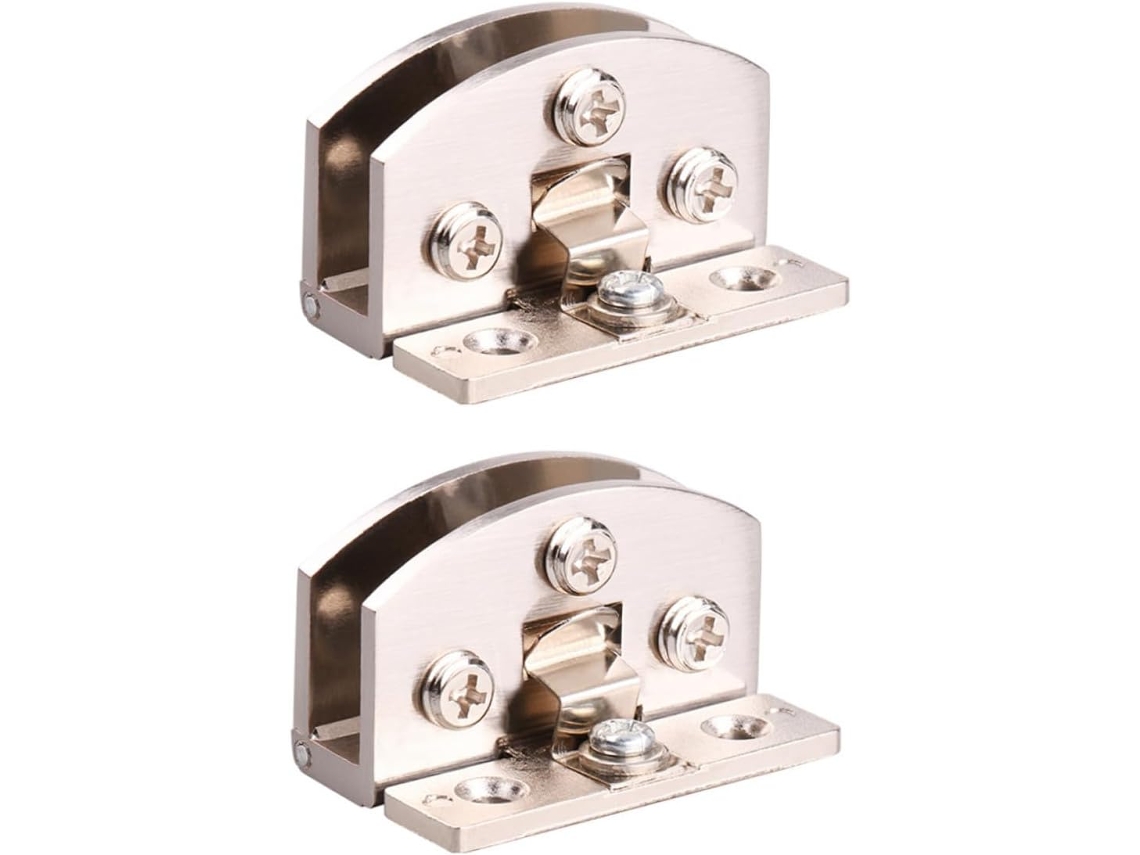 Conjunto De 2 Dobradiças Liga Zinco Para Portas Armário Com Vidro Não
