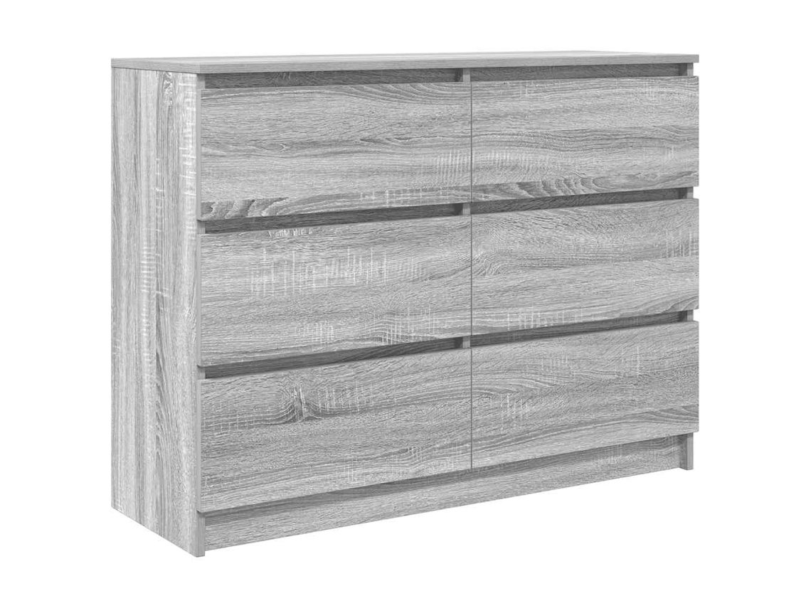 Aparador Derivados da Madeira Cinzento Sonoma MAISON EXCLUSIVE 100x35x76 cm