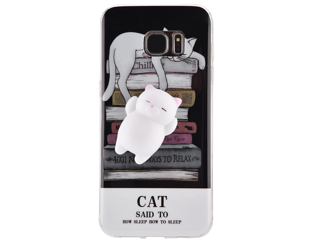 Capa LAXISCREED Samsung S7edge Gato Dormindo Tpu