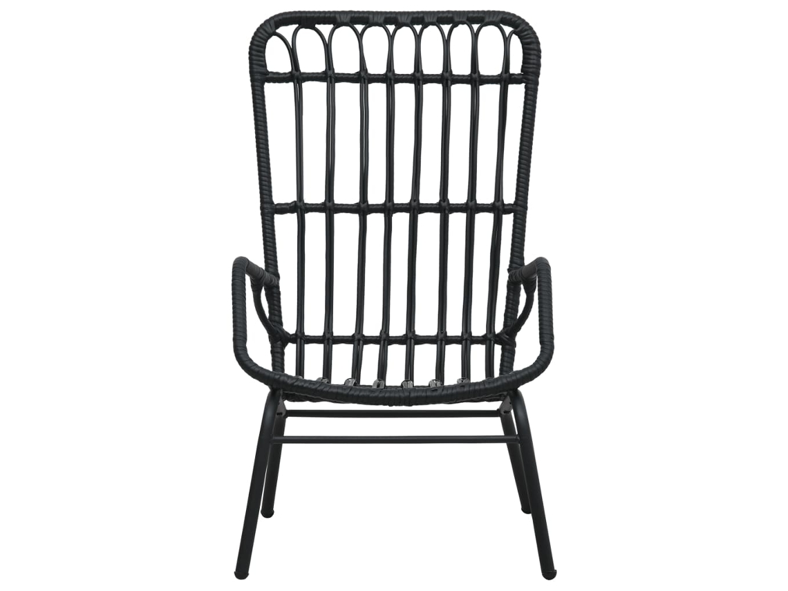 Maison Exclusive - Cadeira De Jardim Vime Pe Preto