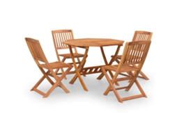 Maison Exclusive - Conjunto De Jantar P/ Jardim 5 Pcs Madeira De Acácia Maciça