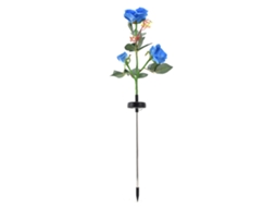 Luminária Solar Led em Formato de Rosa Artificial para Decoração de Jardins, Pátios e Gramados. CHABERLU
