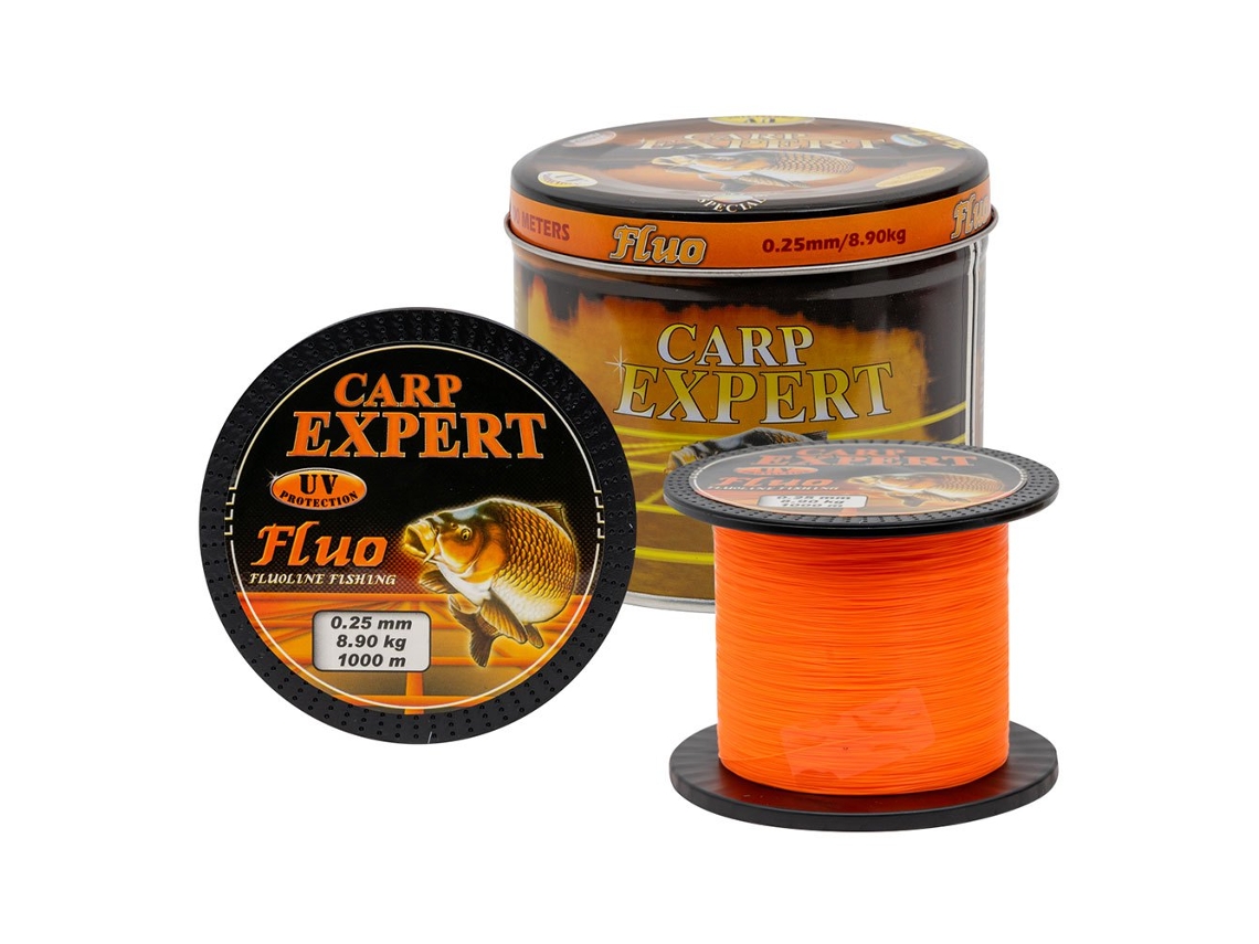 Monofilamento Uv Fluo 1000 M Dourado 0.250 Mmcarp Expert