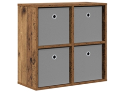 Conjunto 1 Gabinetes De Armazenamento Vidaxl Castanho Derivados De Madeira (59,5 X 27 X 57 Cm)