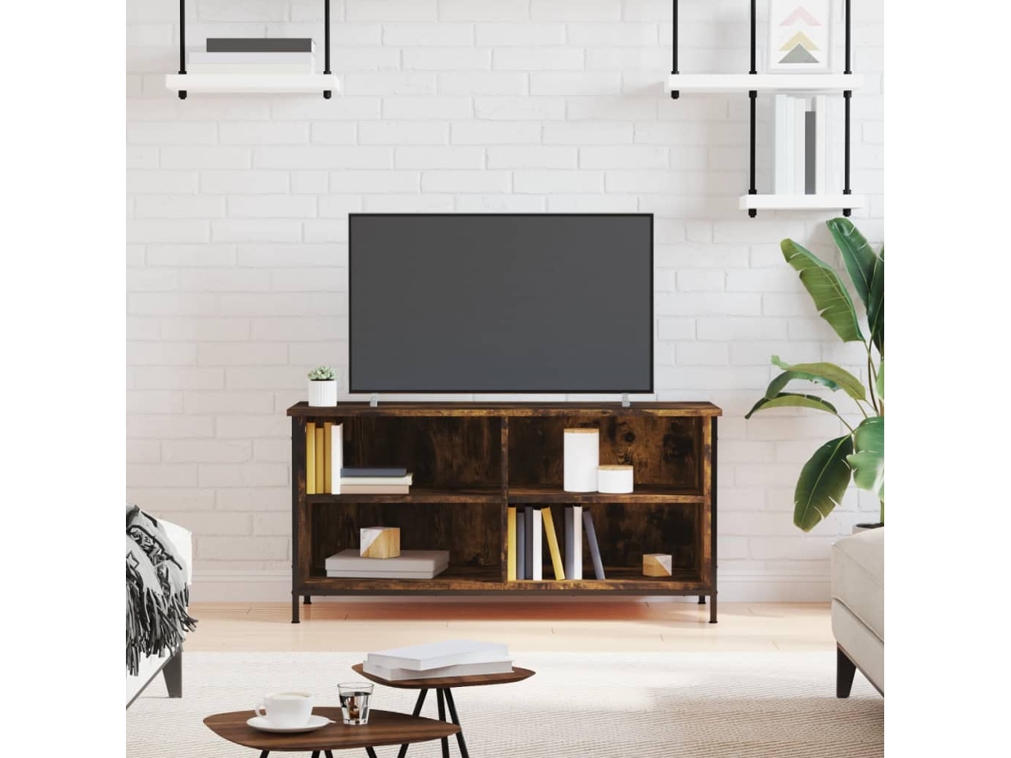 Vidaxl Móvel de Tv 100x40x50 Cm Derivados de Madeira Carvalho Fumado