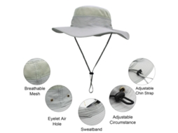 Chapéu de Sol Uv Proteção Plegável para Pesca Trekking Camping