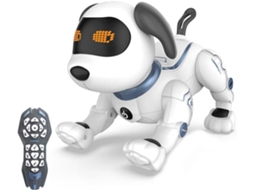 Brinquedos De Cachorro Robô Para Crianças, Brinquedo De Cachorro Robô Programável Com Controle Remoto E Interativo (branco)