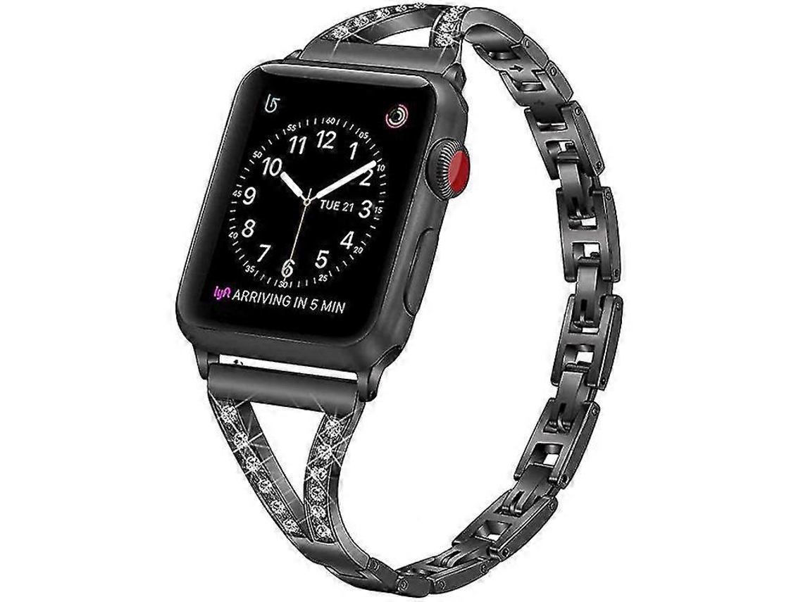 Pulseira De Relógio Compatível Com Relógio 38mm 40mm Série De Relógios Preta Olysi Shop