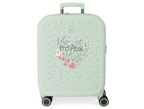 ENSO Mala de Cabine Abs Tropical Love Verde