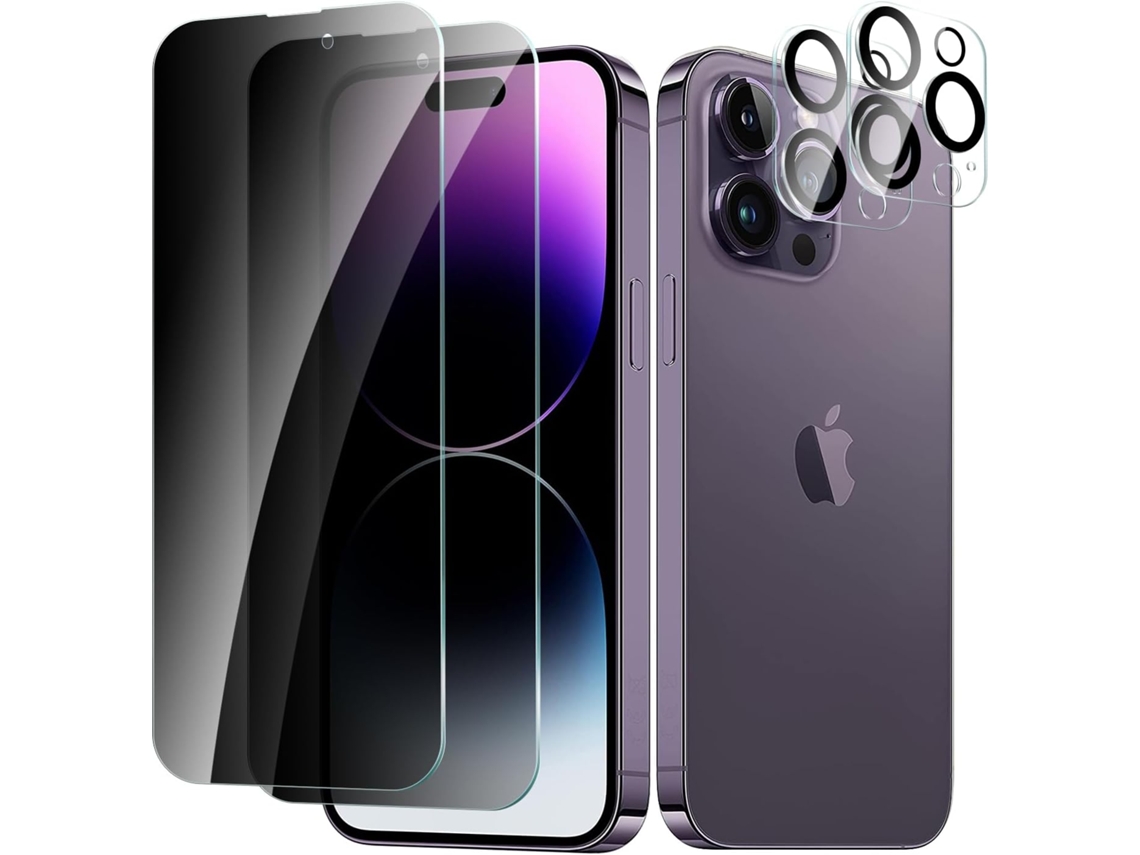 Capa Protetor Câmera Privacidade Para Iphone 14 Pro Hongwe. Vidro Temperado Anti-riscos