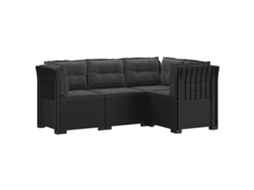 Maison Exclusive - Sofá De Jardim Para 4 Pessoas Com Almofadas Visual Rattan Pp