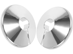 Conjunto De 2 Tampas De Flange Para Encanamento, Tampa Bipartida Redonda De 15 Mm, Material De Liga Gokoco