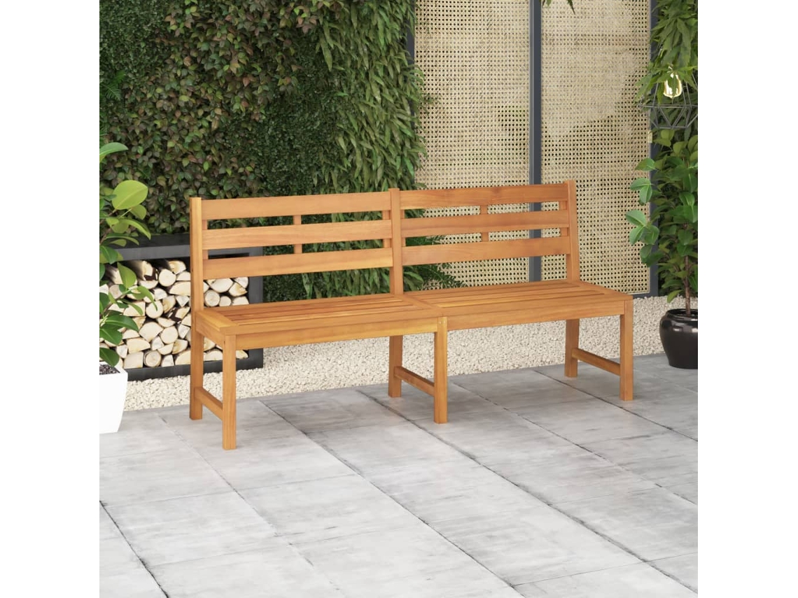 Vidaxl Banco De Jardim 180 Cm Madeira De Teca Maciça